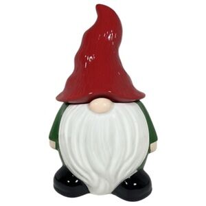SLEIGH BELL BISTRO festive playful whimsical holiday gnome cookie jar canister